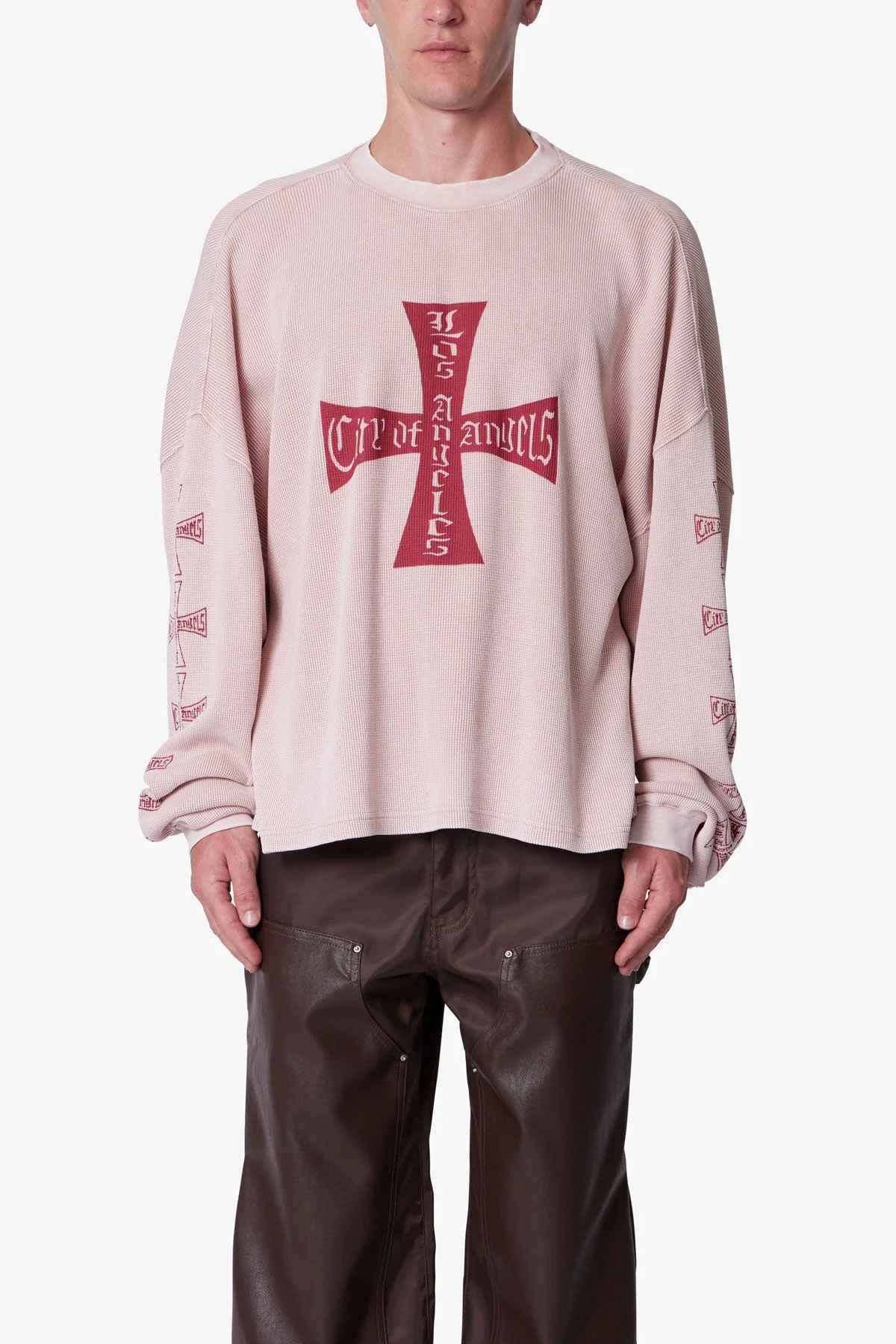 Washed LA Thermal Shirt - Faded Rose - Image 2