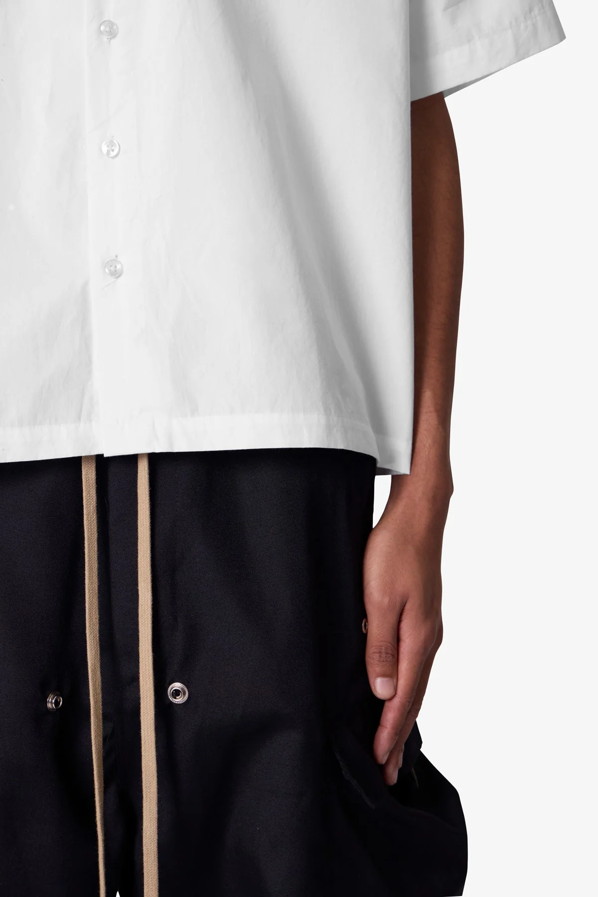 Western Button Up Shirt - White - Image 8